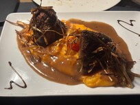 Incredible meal at the hotel.