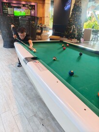 Enjoying the free pools games.