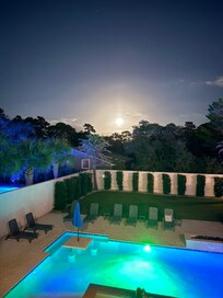 Moon over the pool