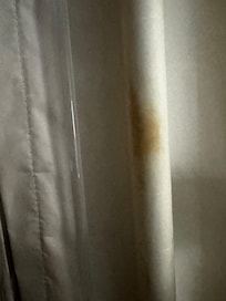 Stains on curtain