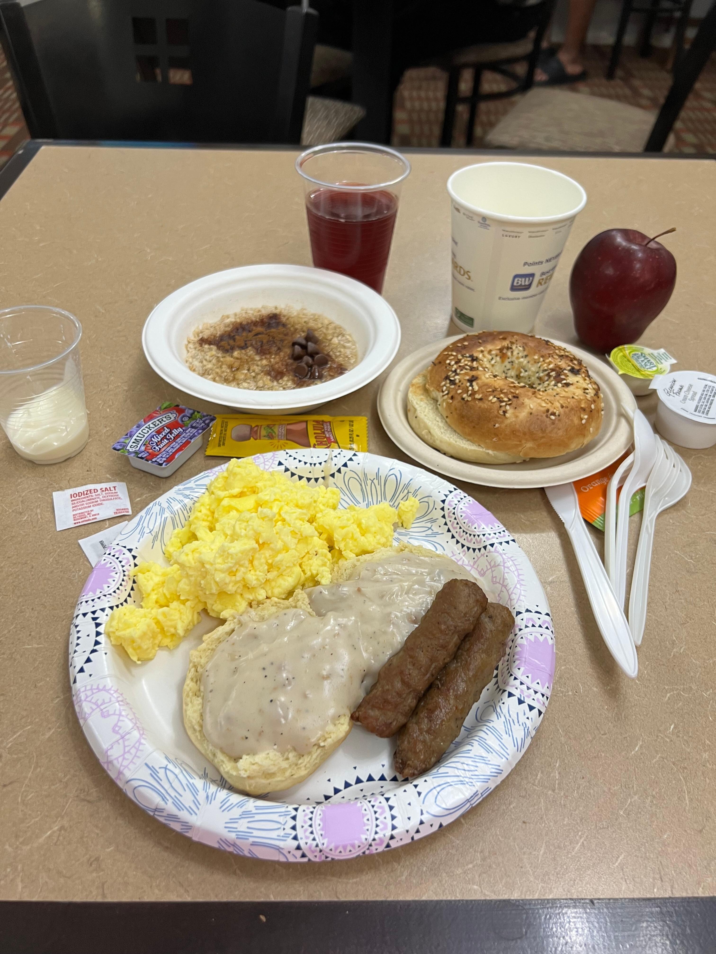 Breakfast was a treat & satisfying! 