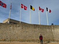 Allies flags at Juno Beach