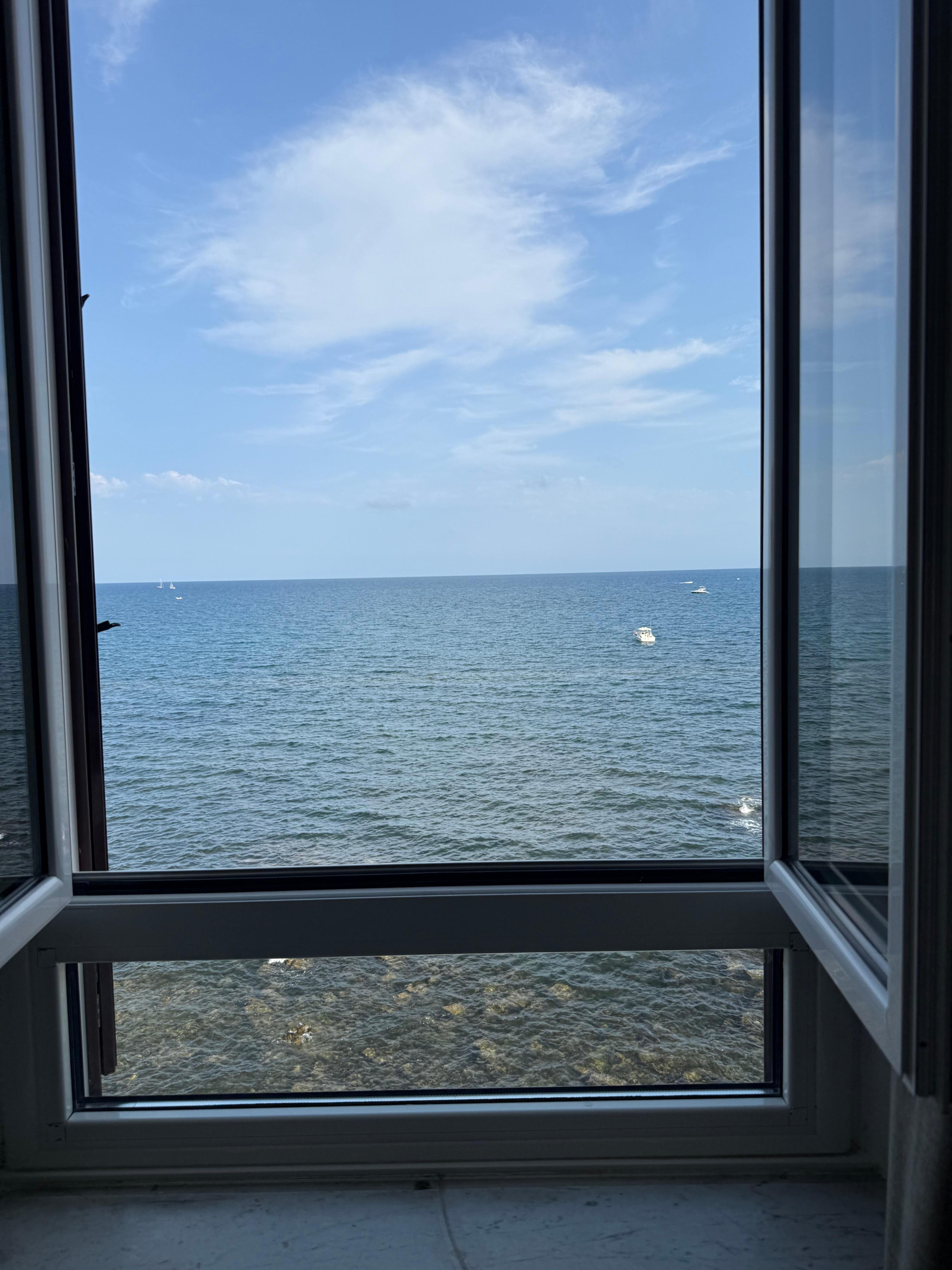 View from one window in room 