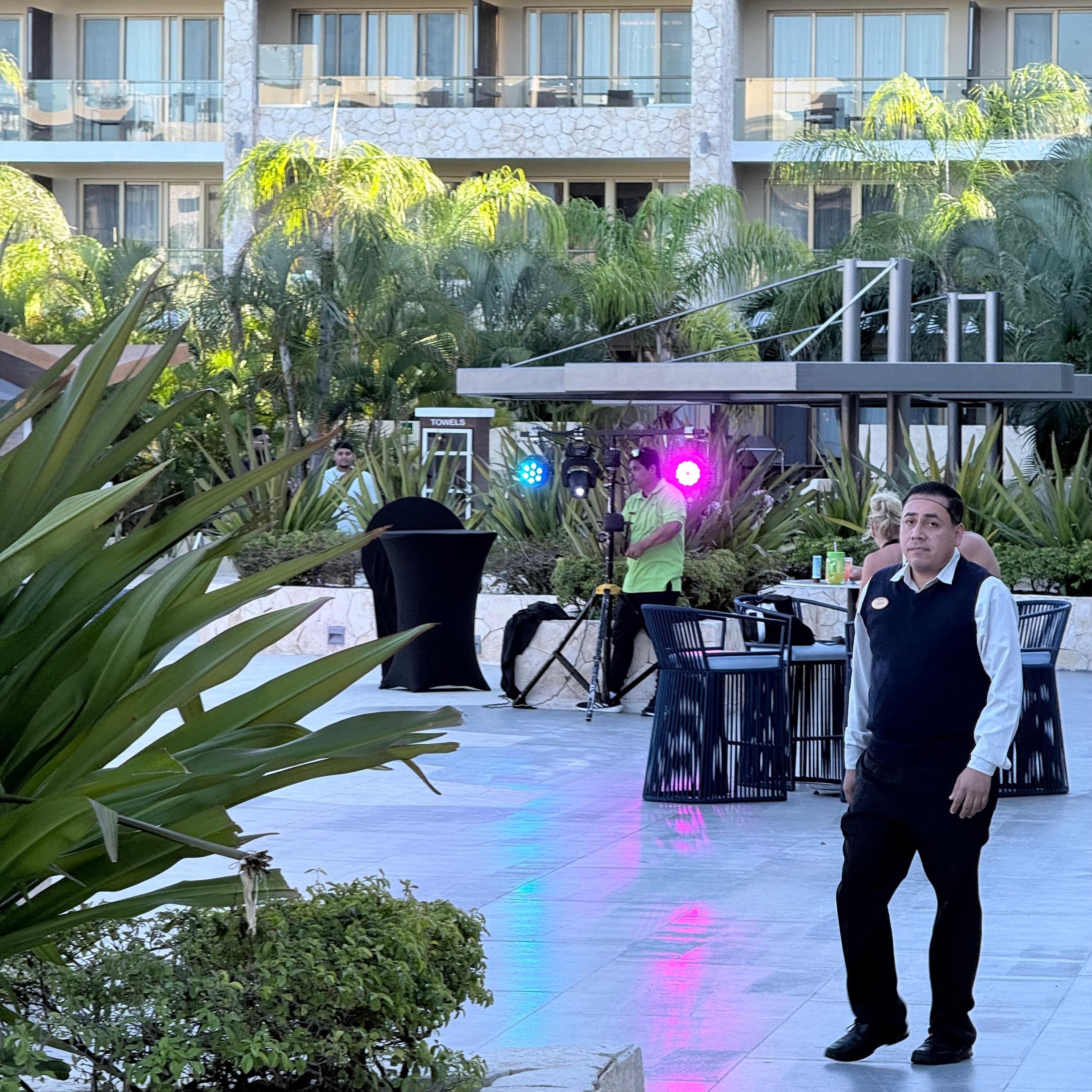 Getting ready for karaoke night! 