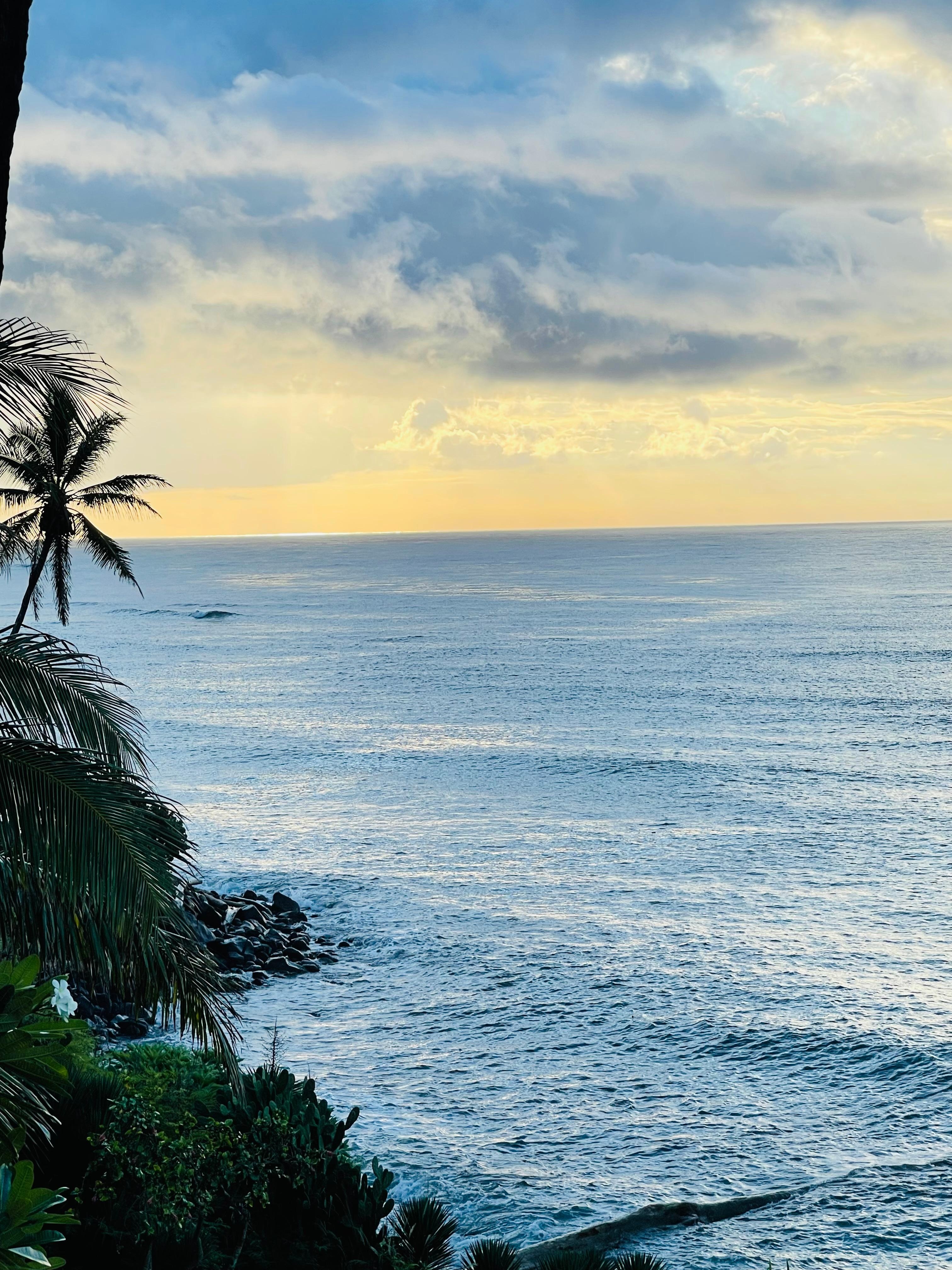 Outside the balcony. 