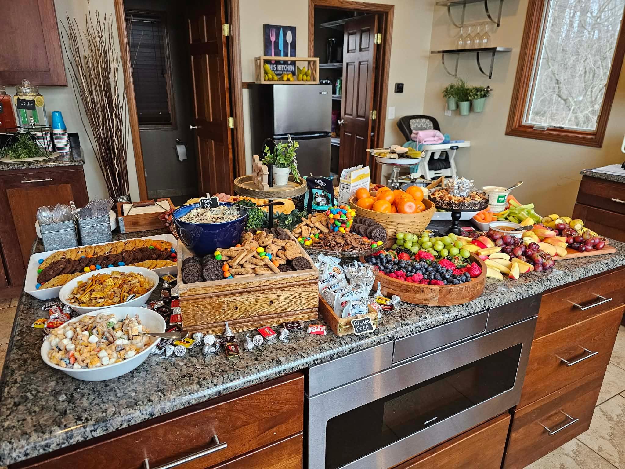 Large kitchen island