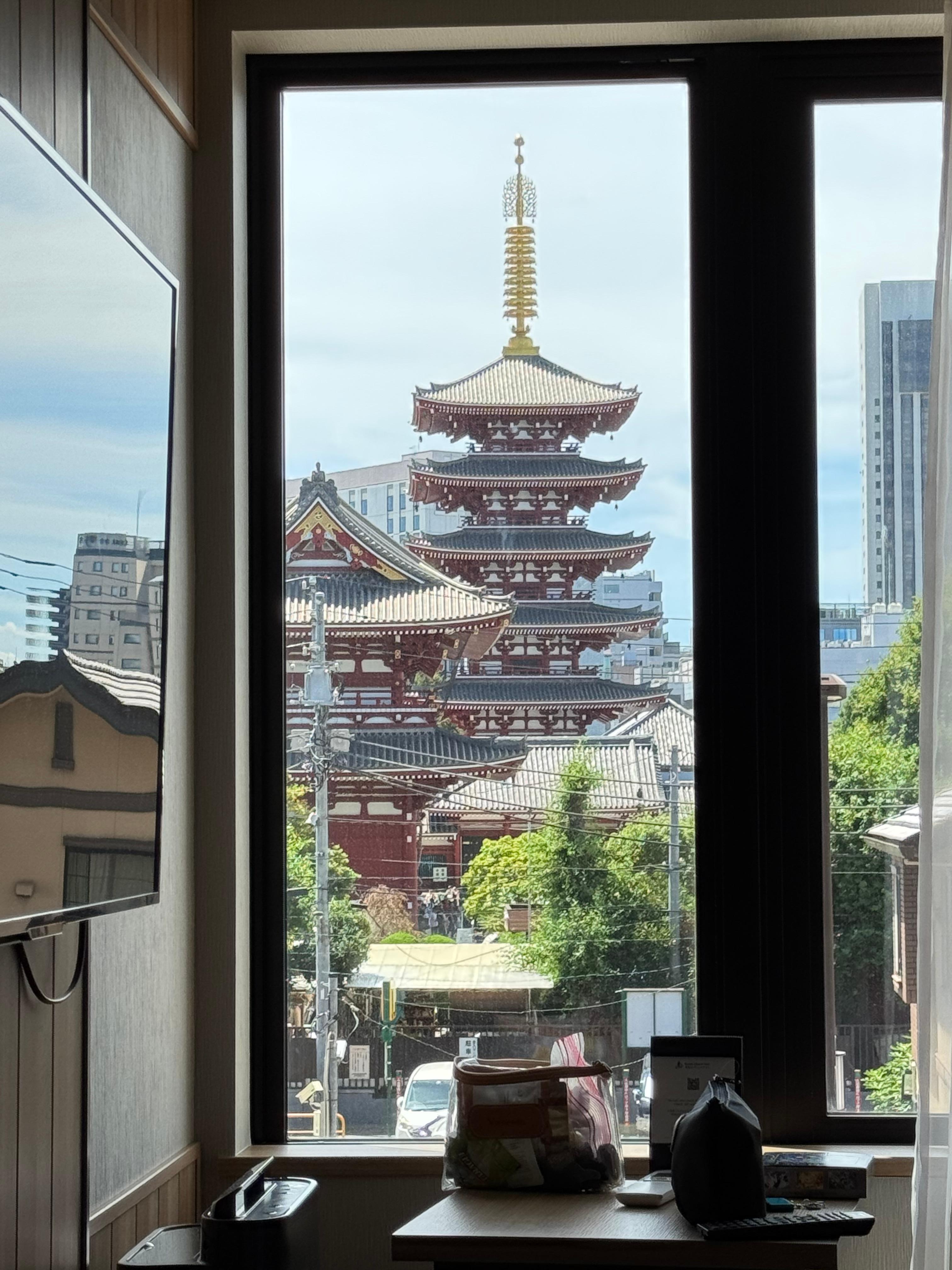 View from our room on the 2nd floor. 