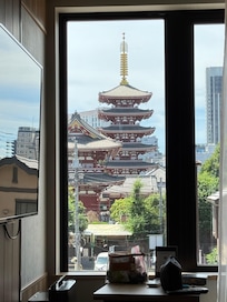 View from our room on the 2nd floor.