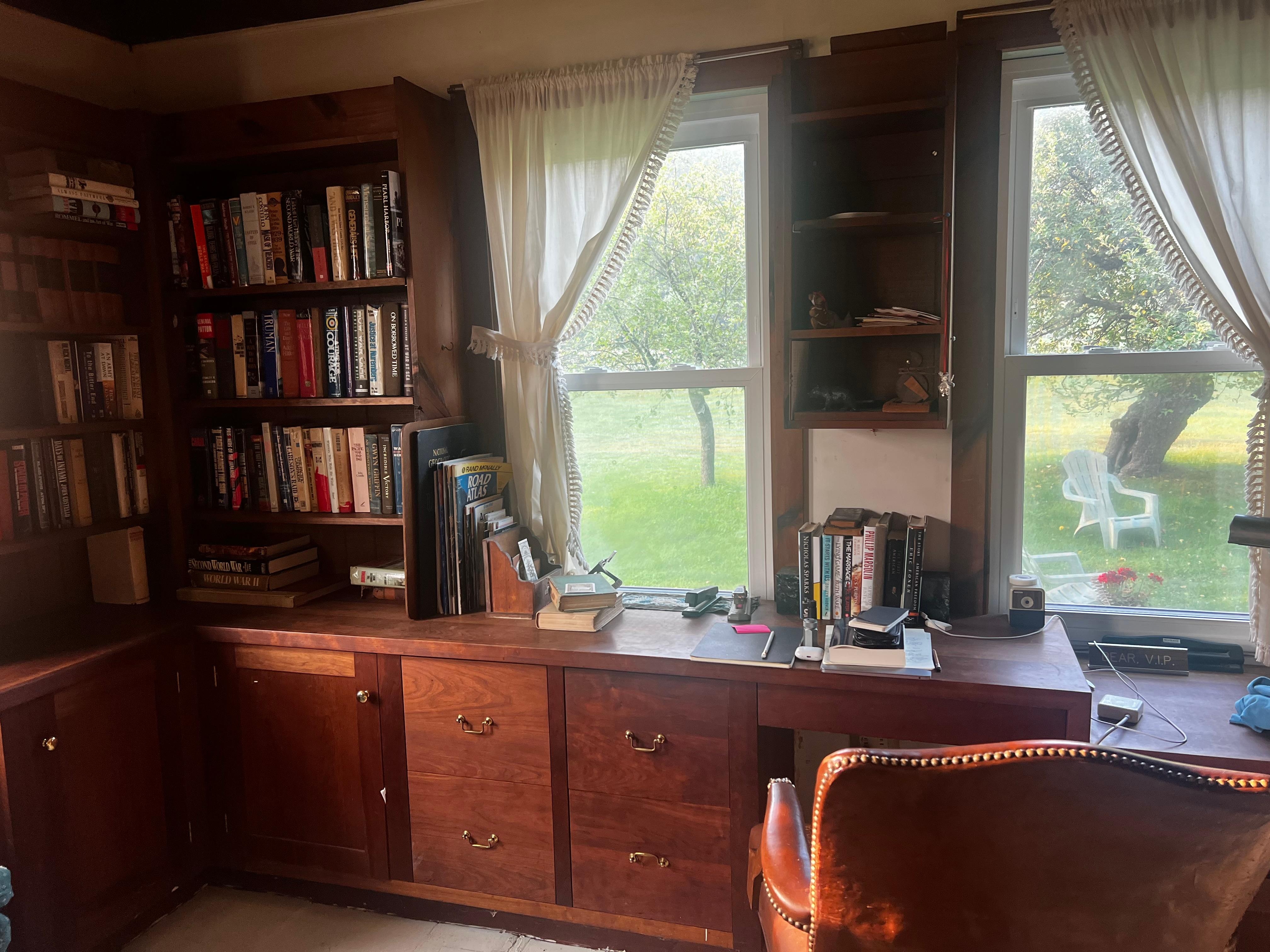 The study. My husband spent lots of time here. Great old books. 