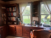 The study. My husband spent lots of time here. Great old books.