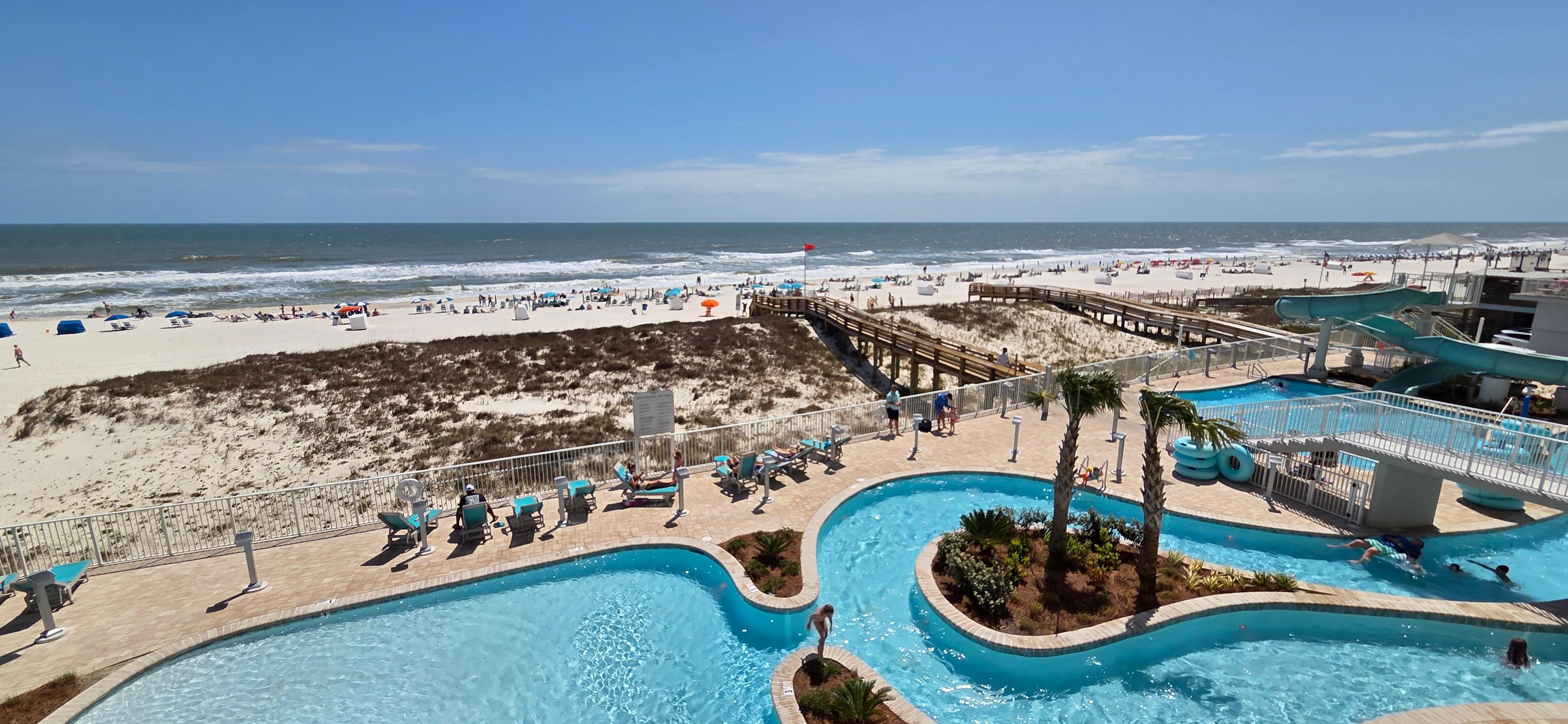 View from the spacious balcony.