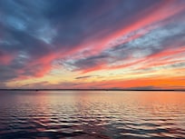 Sunset from the Tiny House porch.
