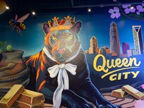 Mural in the lobby.