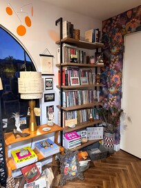 An entire bookcase of poetry