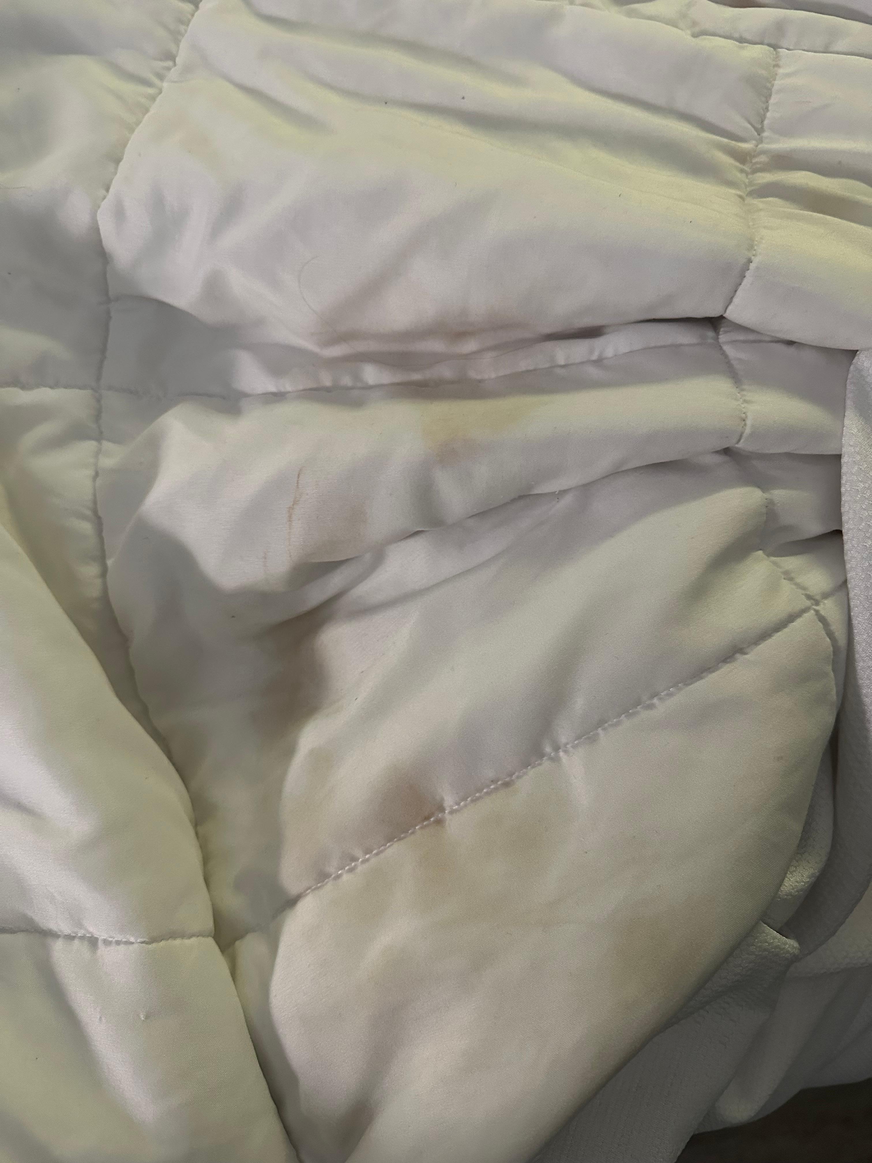 Dirty bed linens 