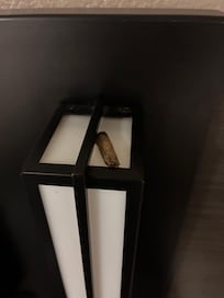 Cigarette butt left over found on the nightstand light 🤮
