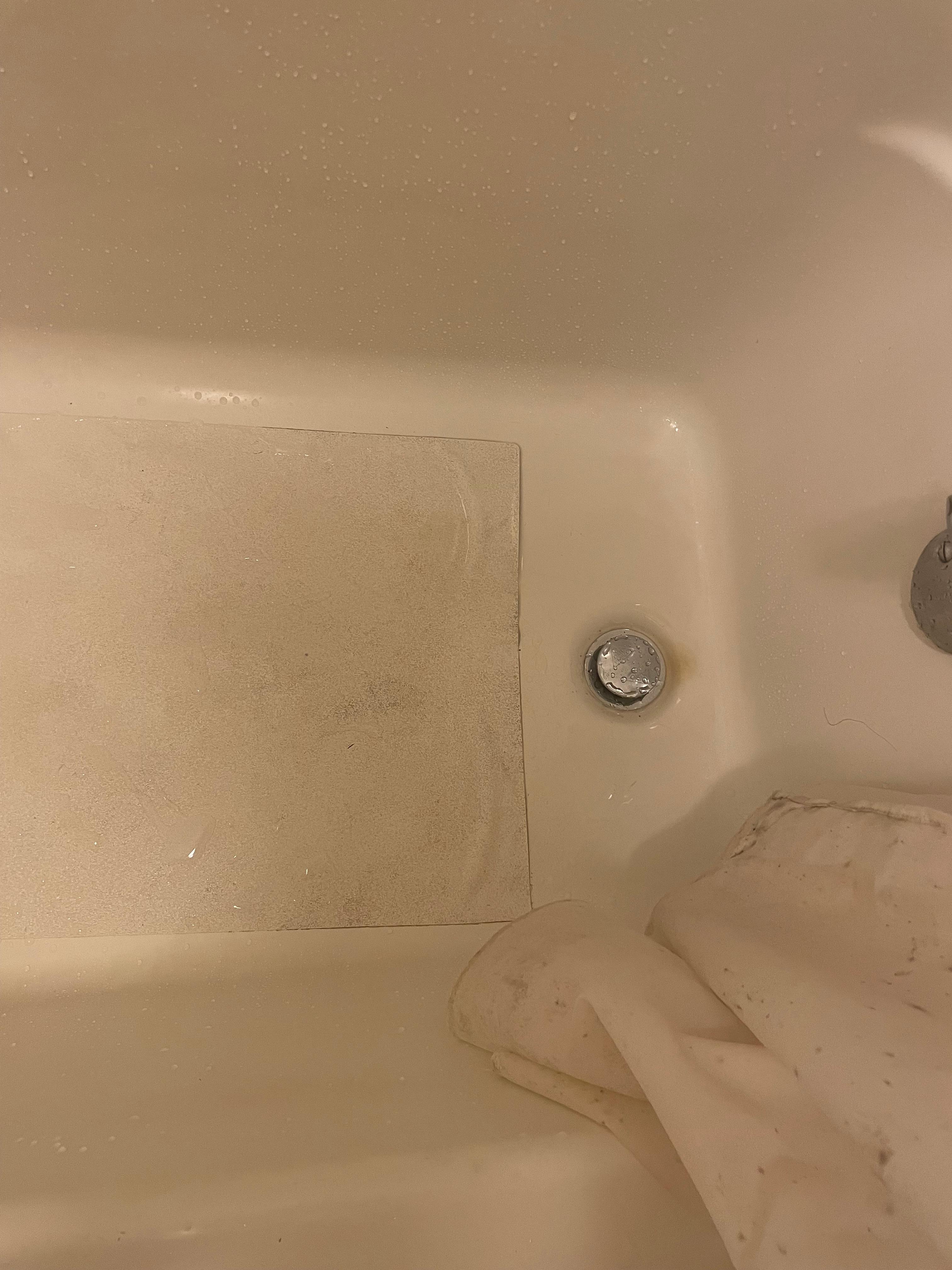 mold in the tub