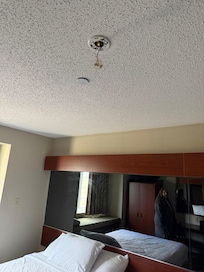 Wires hanging from ceiling