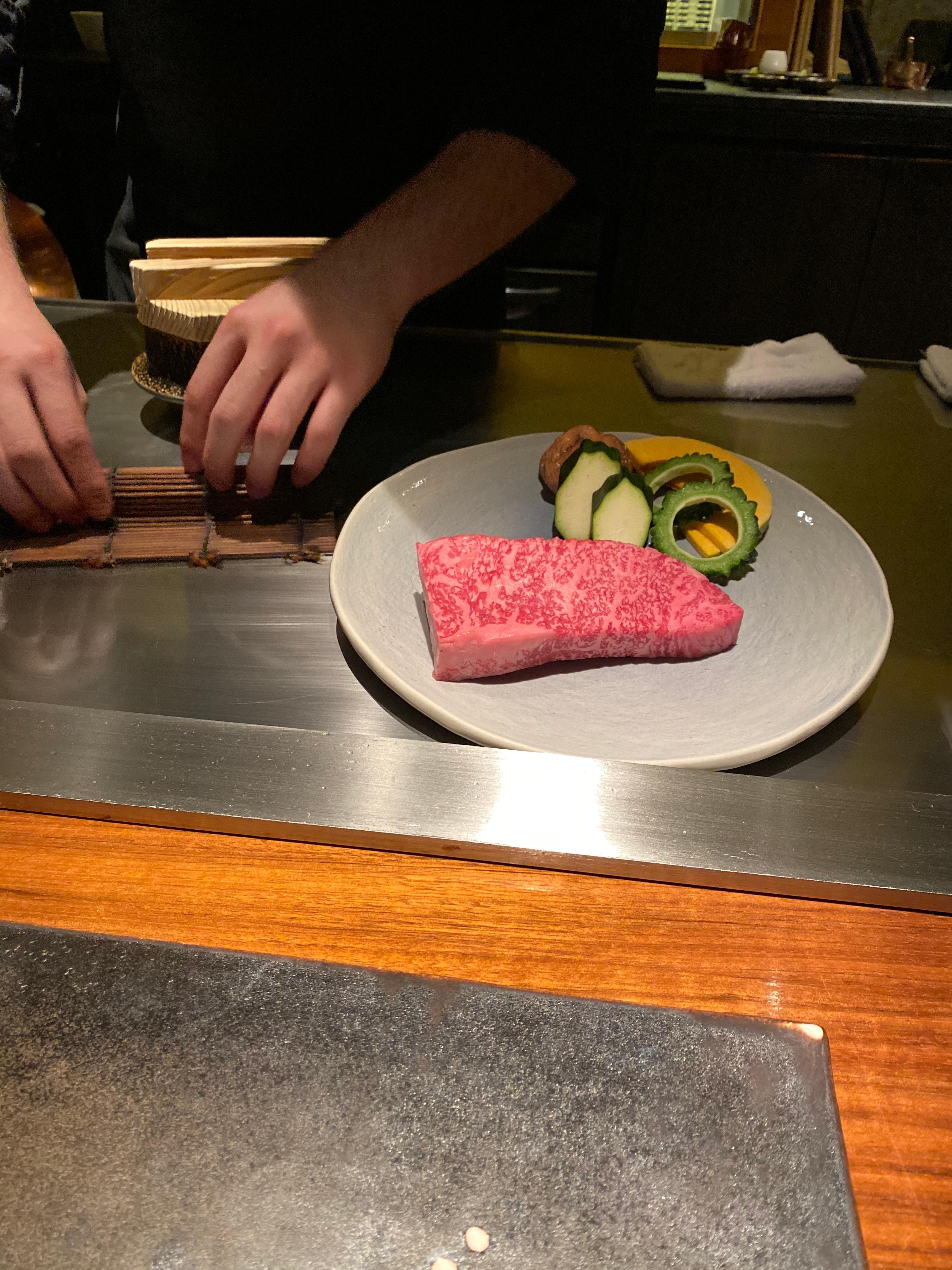 Okinawan Wagyu sirloin at Kise 