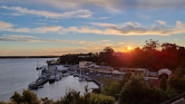 Sunset at the esplanade Strahan