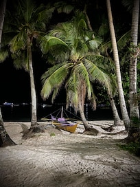 White Beach during the night