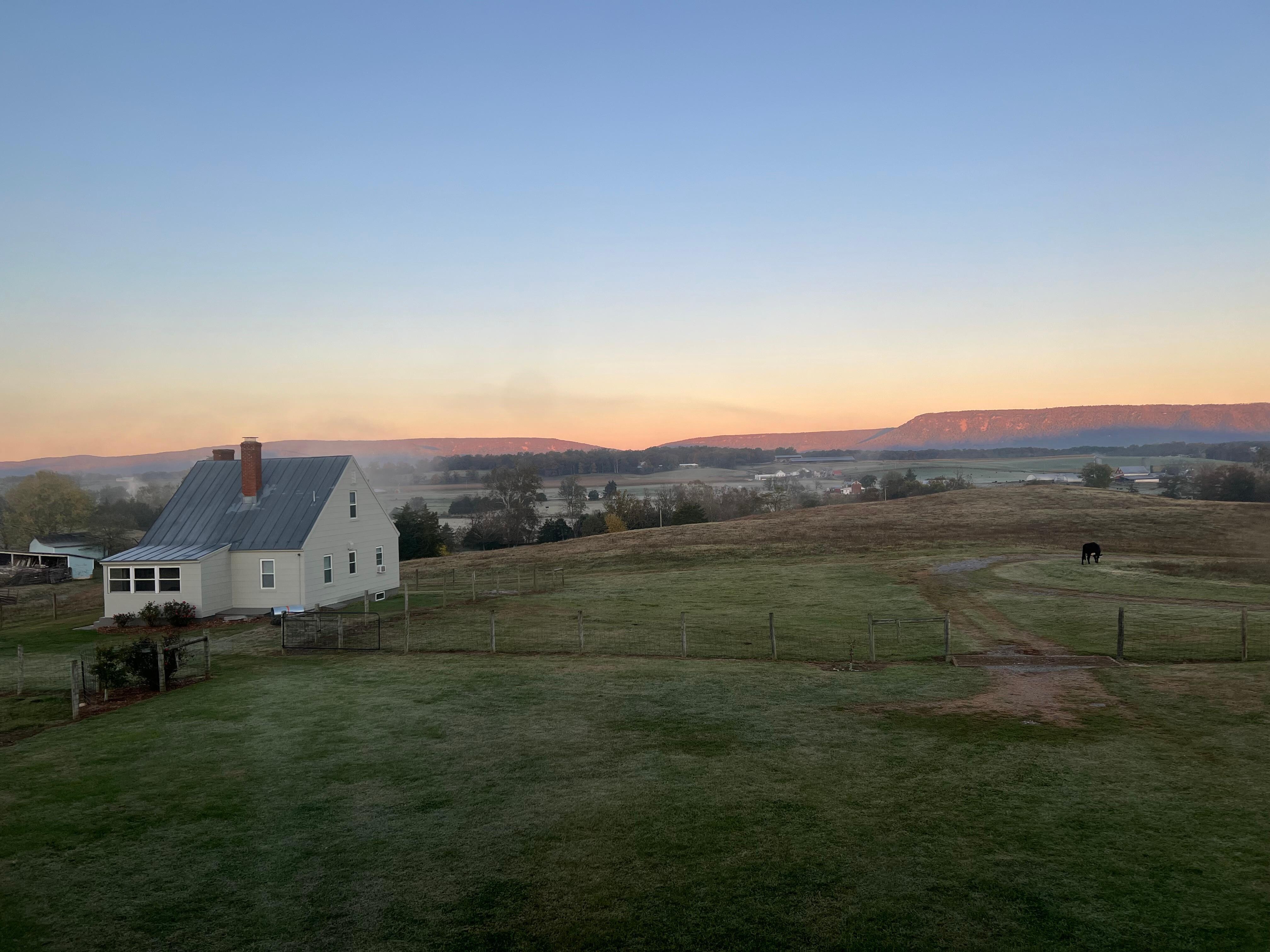Sunset from the front window