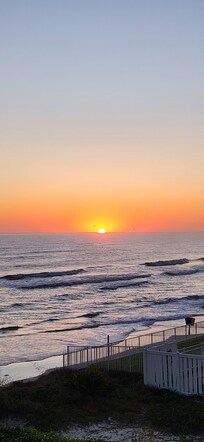 Sunrise on the balcony