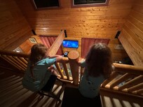 Movie night from the loft