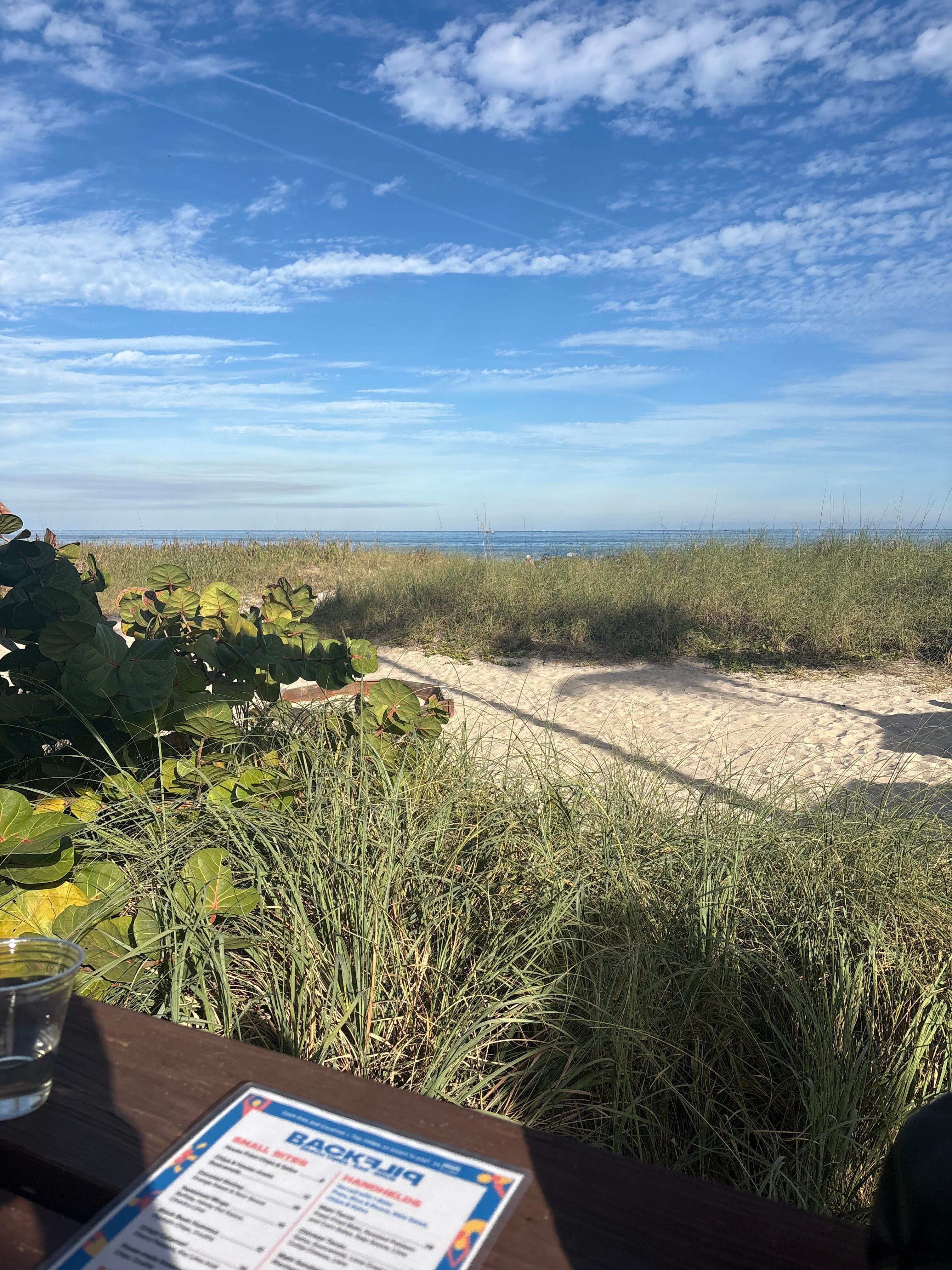 This is the view from their bar. We had a great lunch there too. 