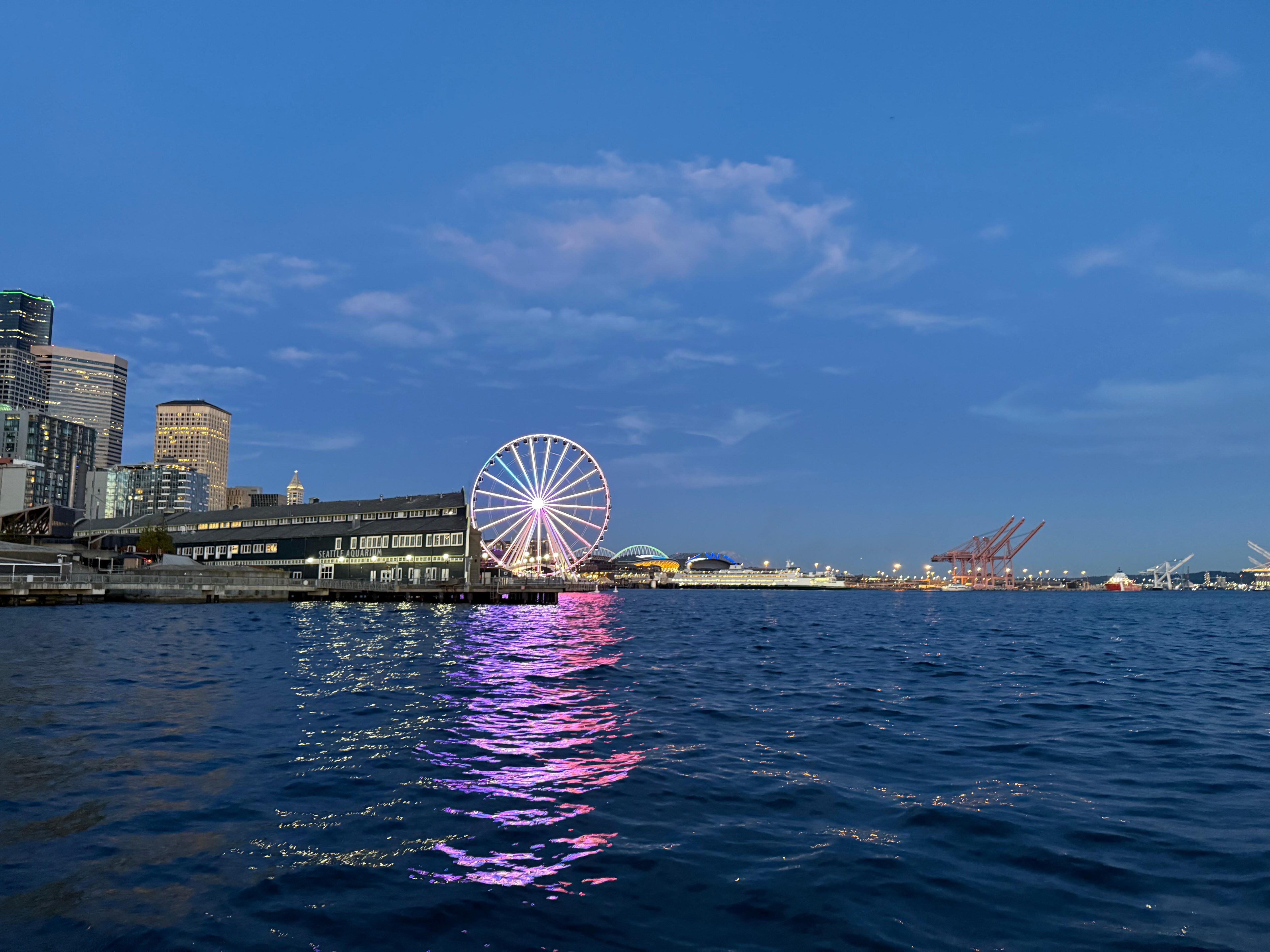 View from the nearest pier