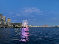 View from the nearest pier