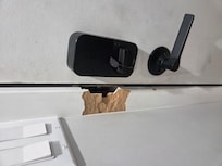 Broken frame on entry door