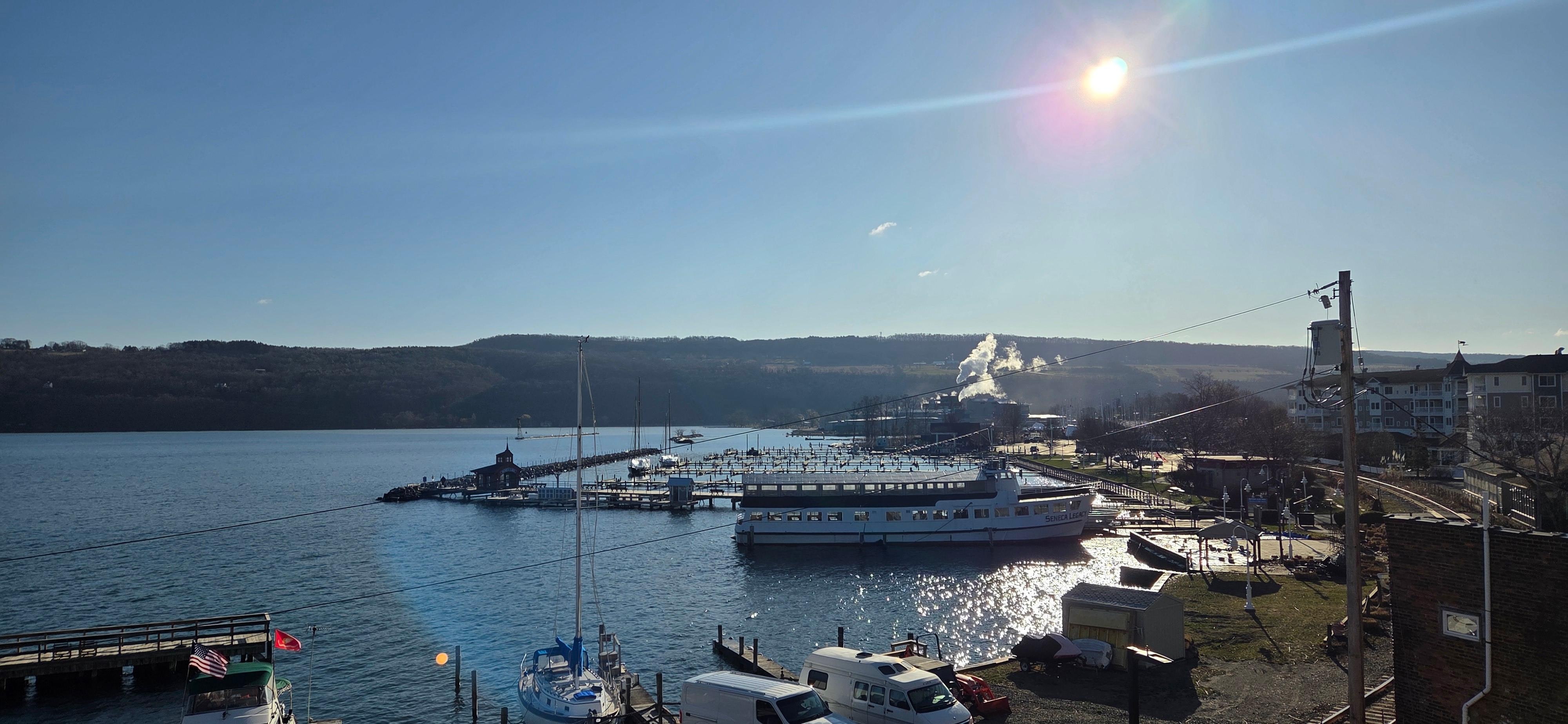 View from the balcony in late March.