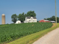 From the blacktop on the other side