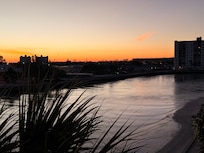 Sunrise from the balcony.