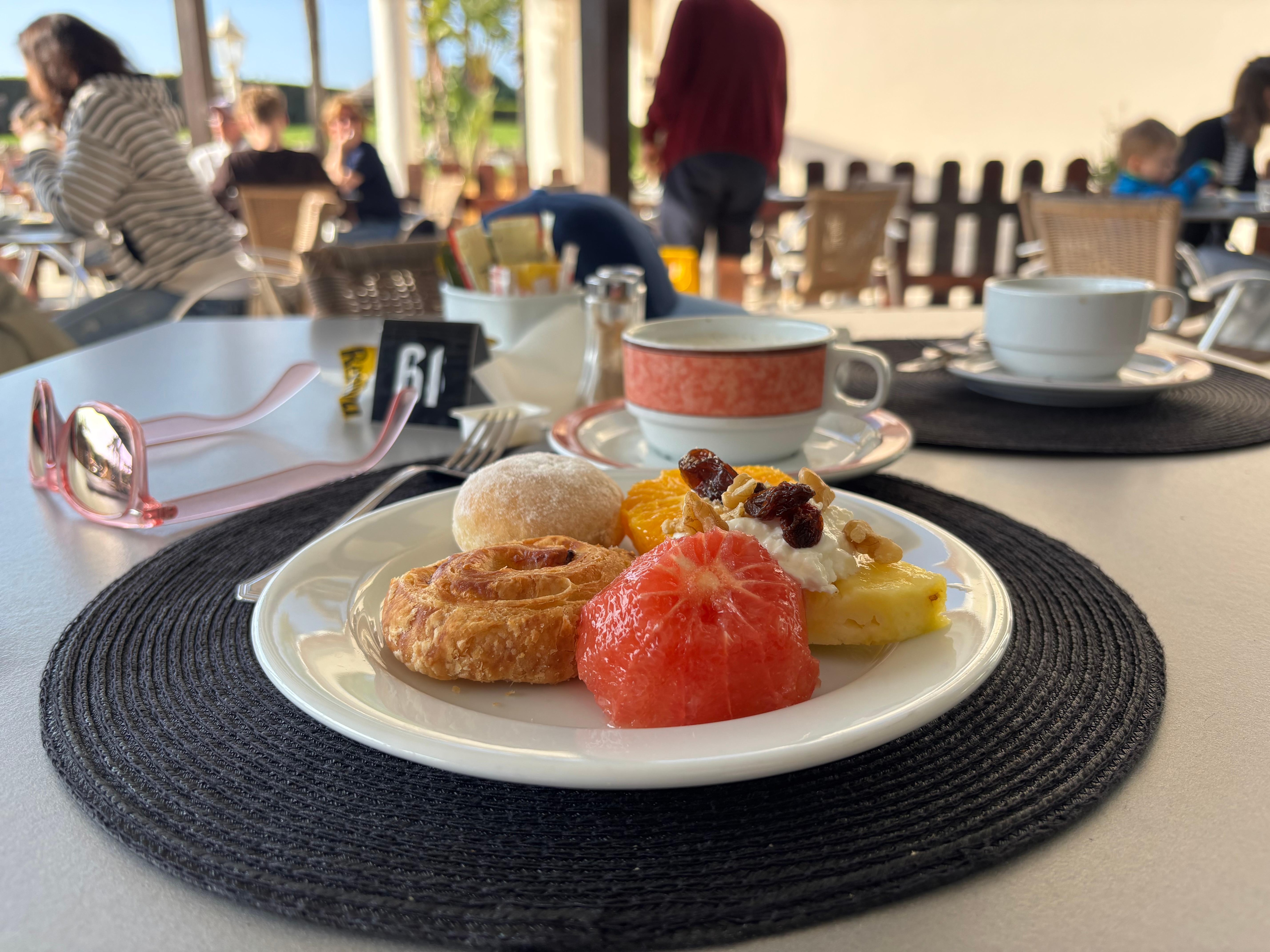 Breakfast on the patio in March!