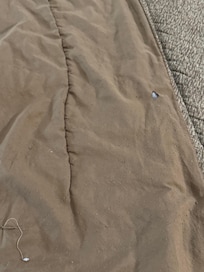 Back of Comforter, Holes and very ratty