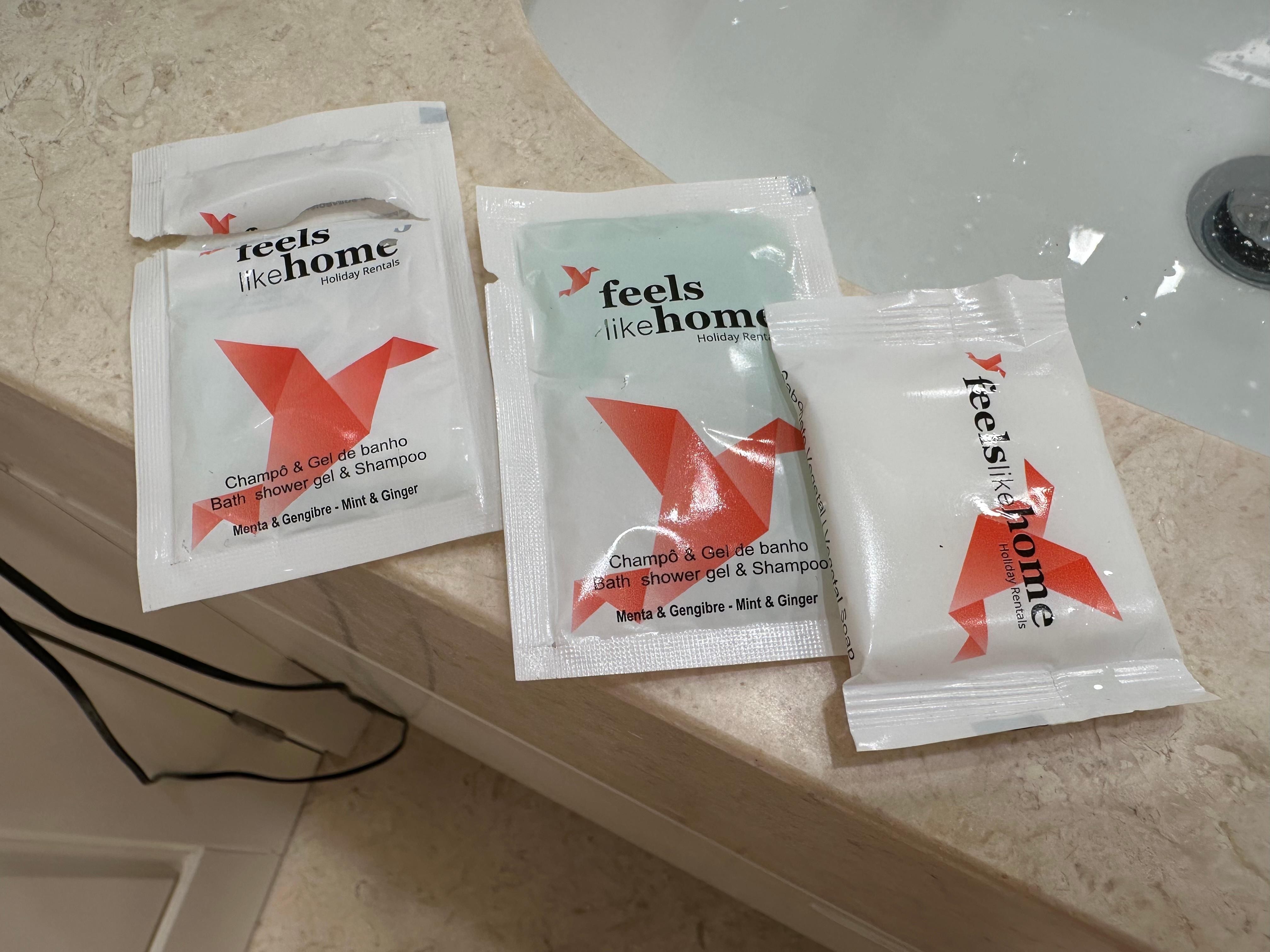 This was what was provided for soap in bathrooms