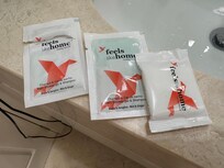 This was what was provided for soap in bathrooms