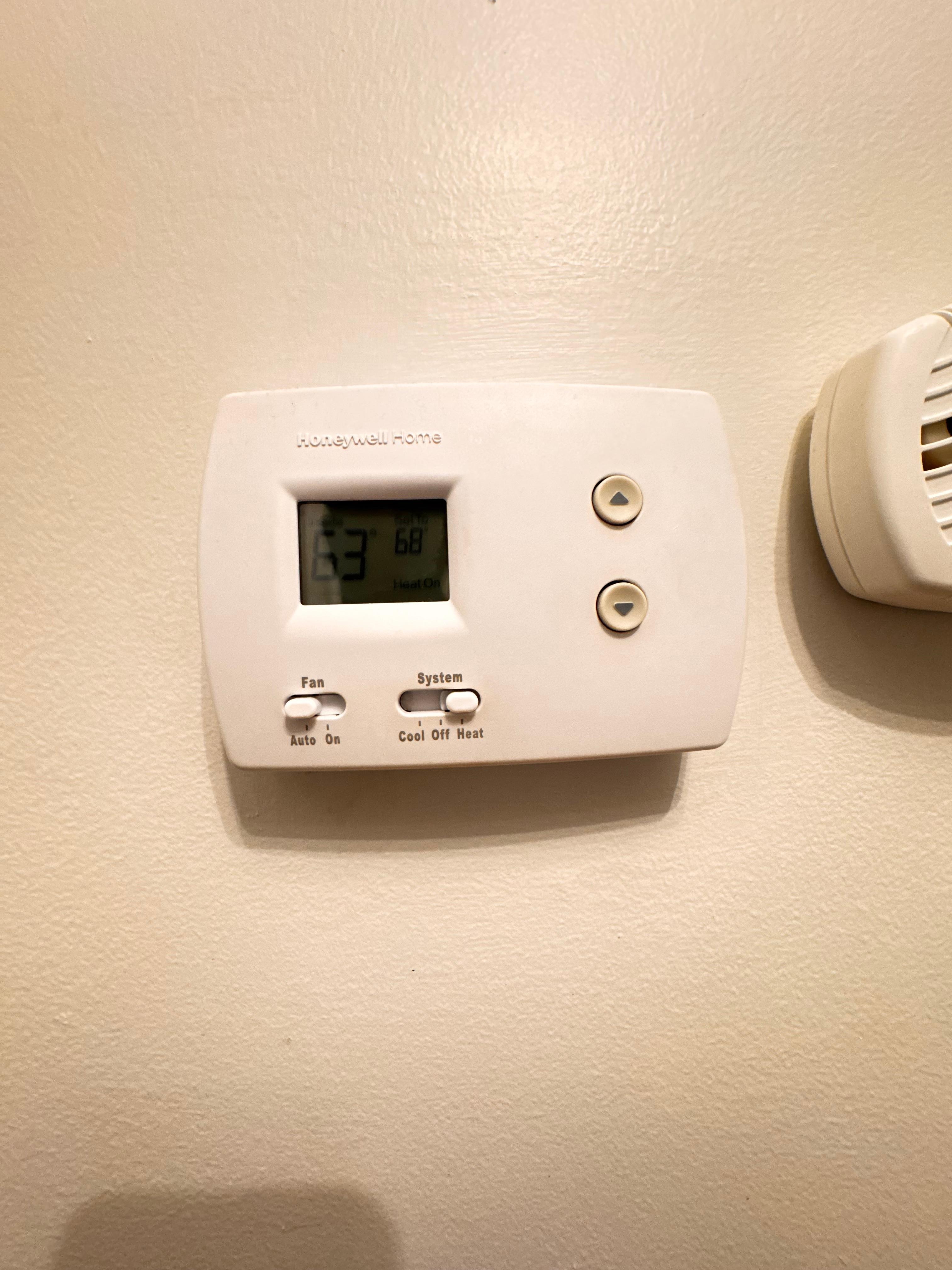 No heat in an older home with drafty windows and doors, poorly insulated