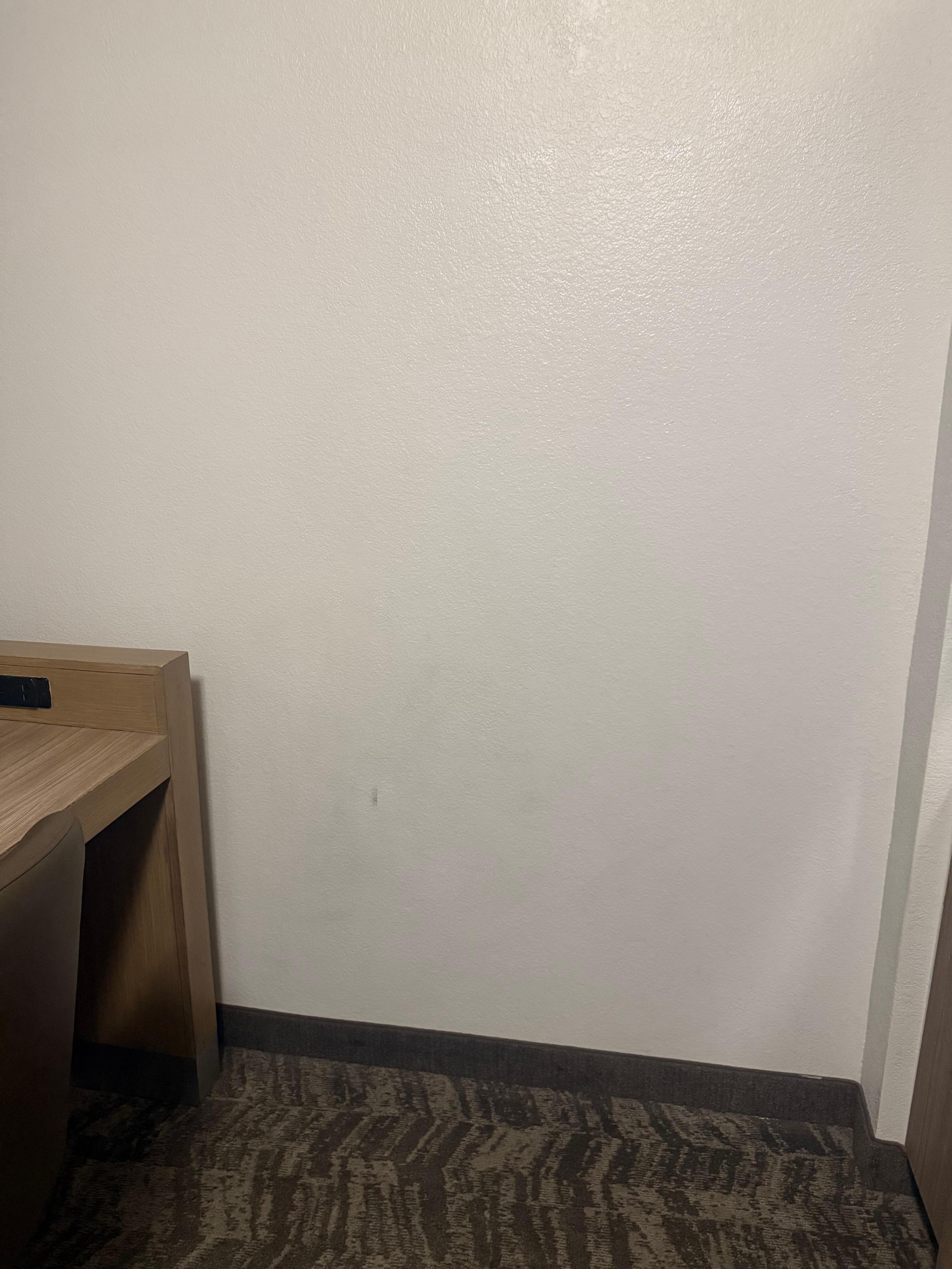 Wall is dirty hard to see good in pic