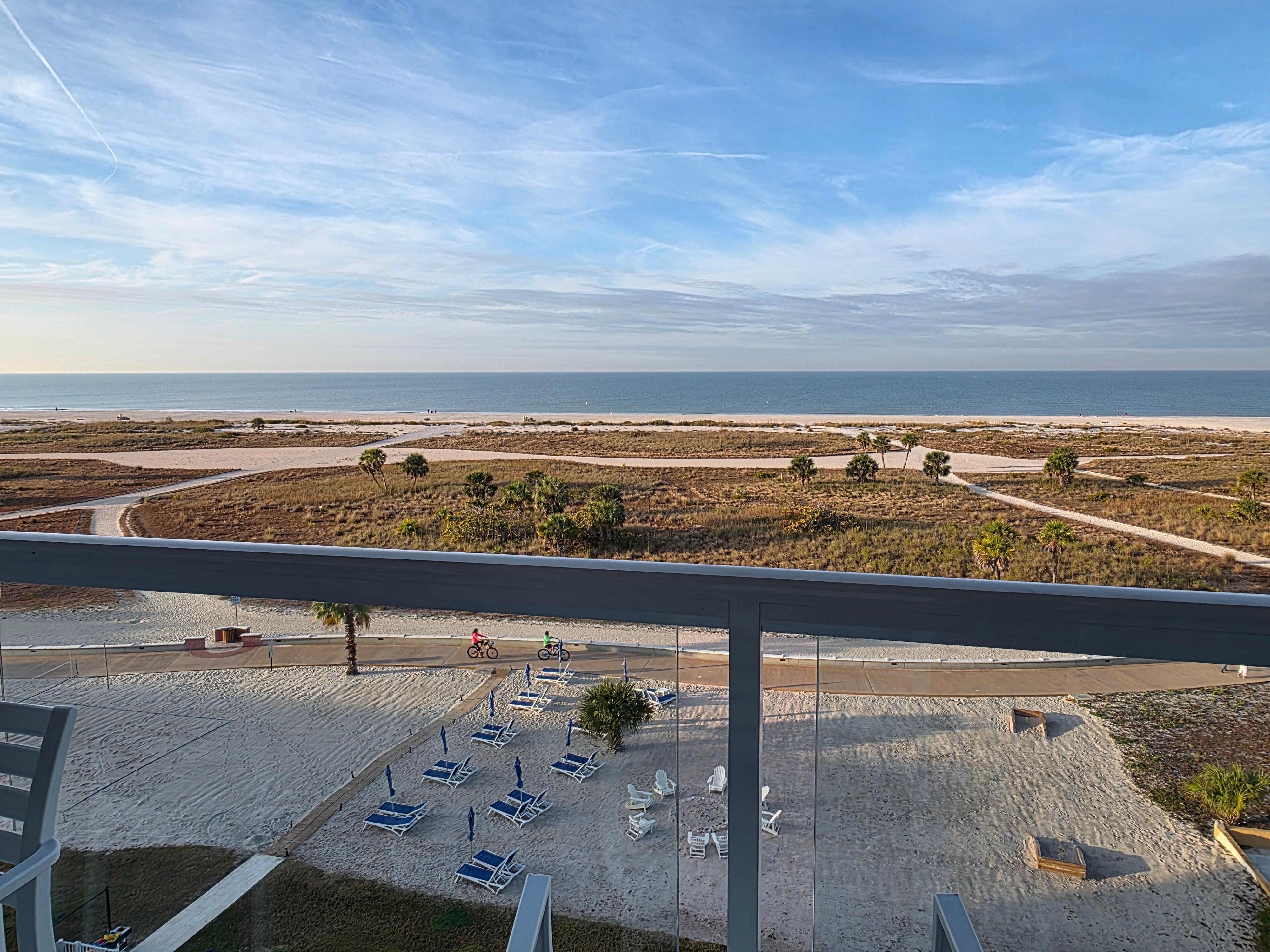 View from the balcony. 