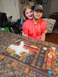 We finished a puzzle that was there including multiple games. Great bonding experience 😊