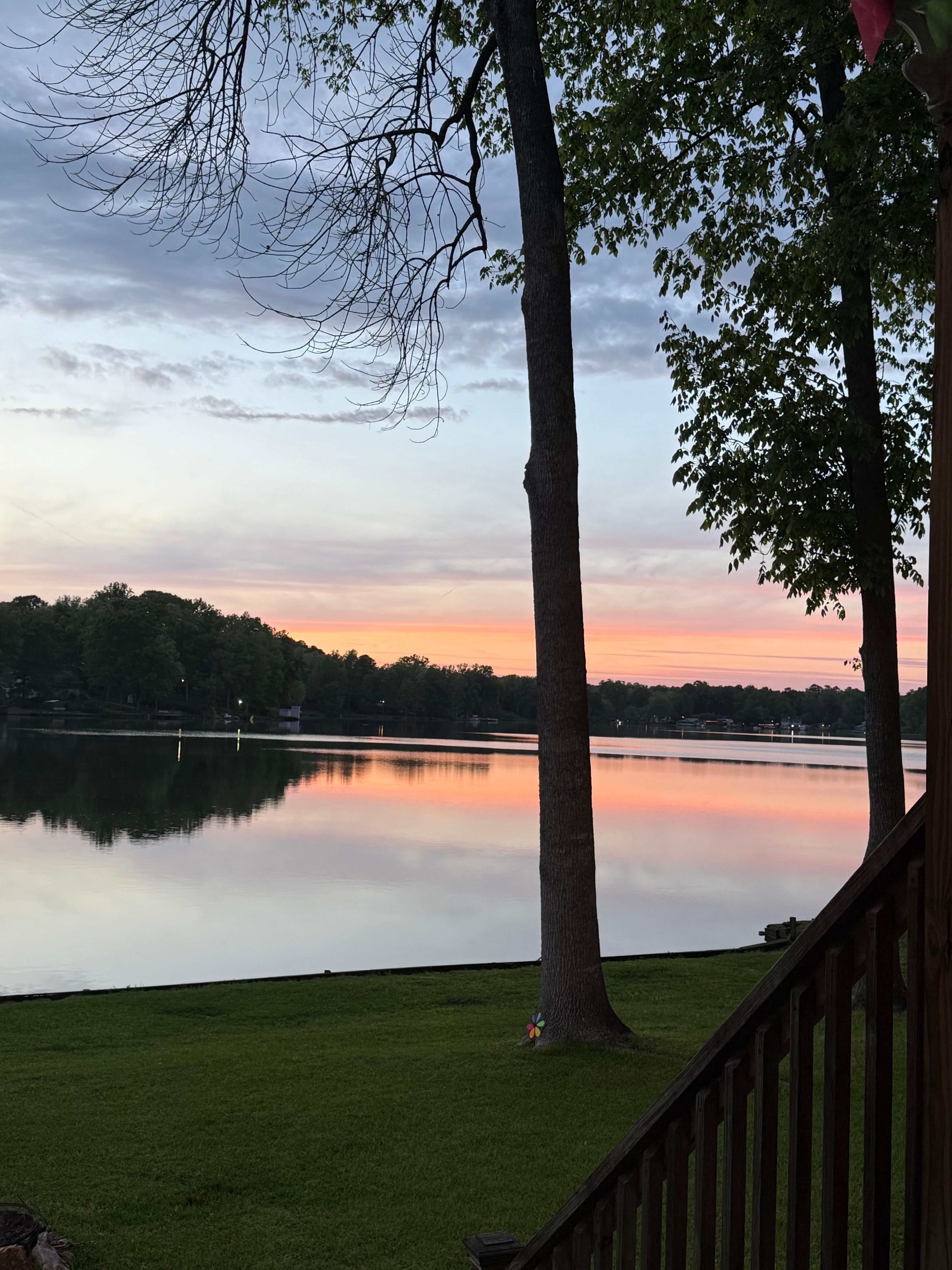 Sun set from the patio 