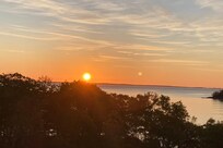 Sunrise from our balcony.