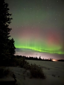 Winter view from on the lake.
