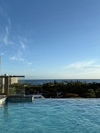 Kids love the roof top pool.