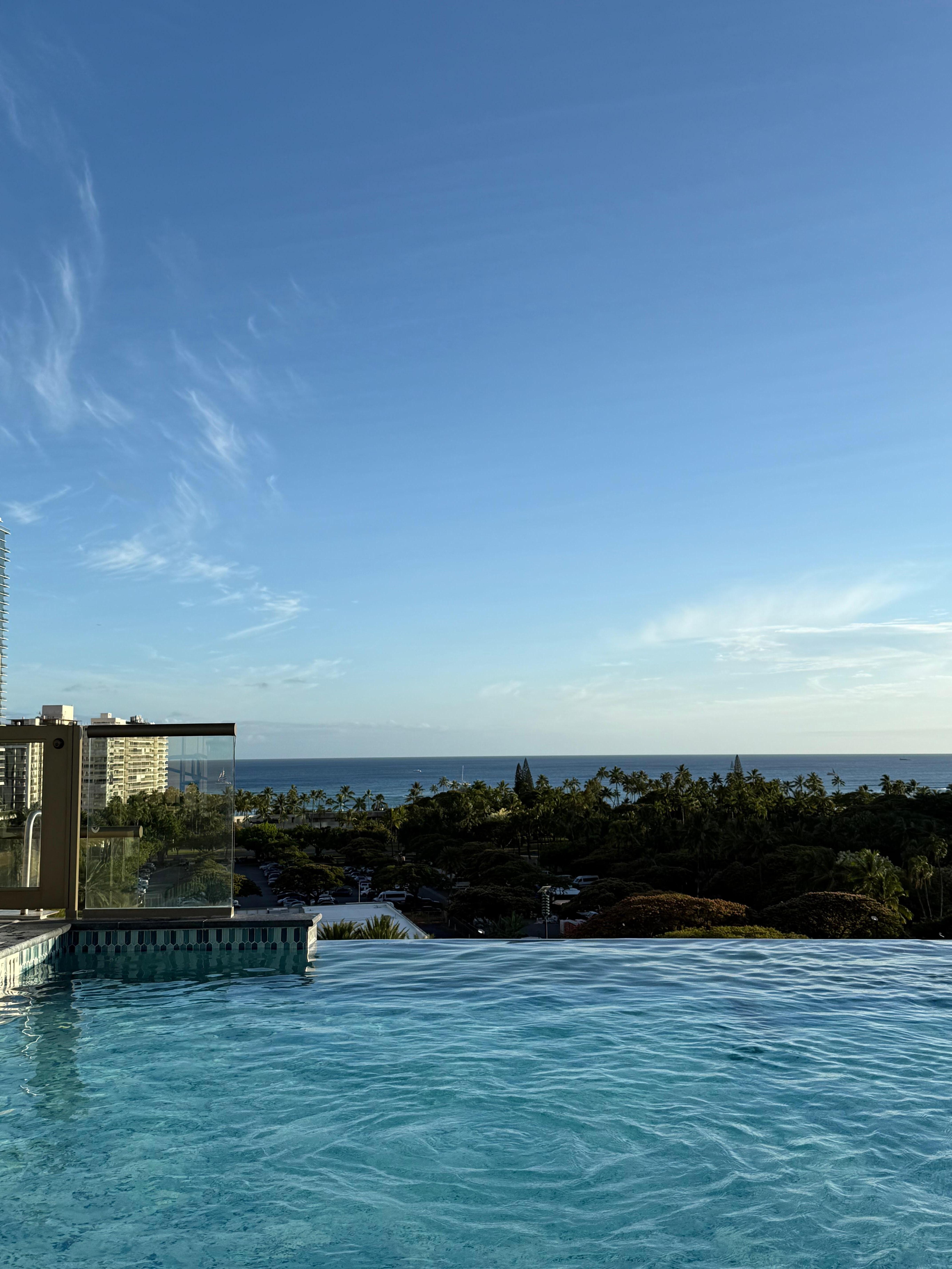 Kids love the roof top pool. 