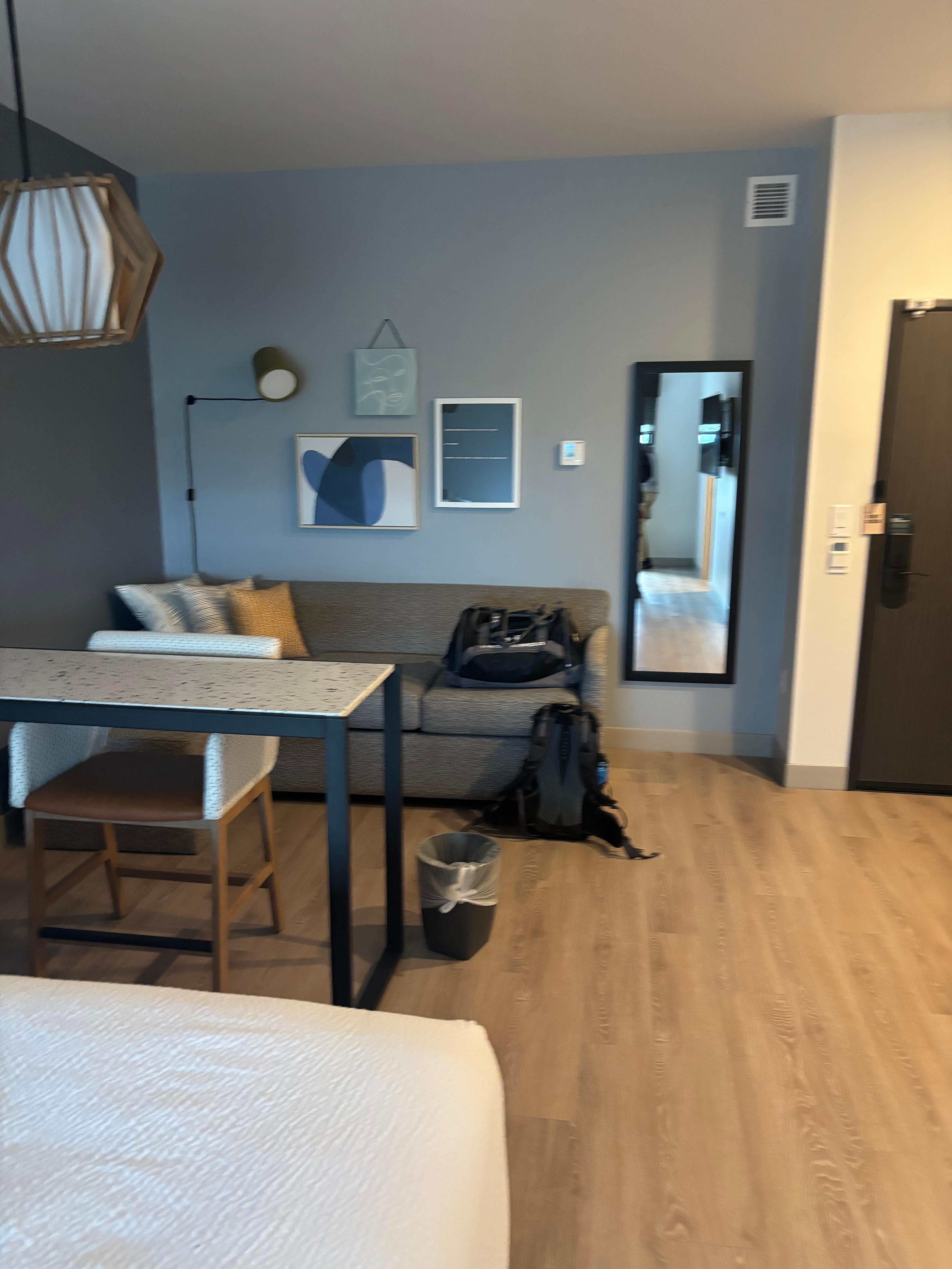 In room sitting area