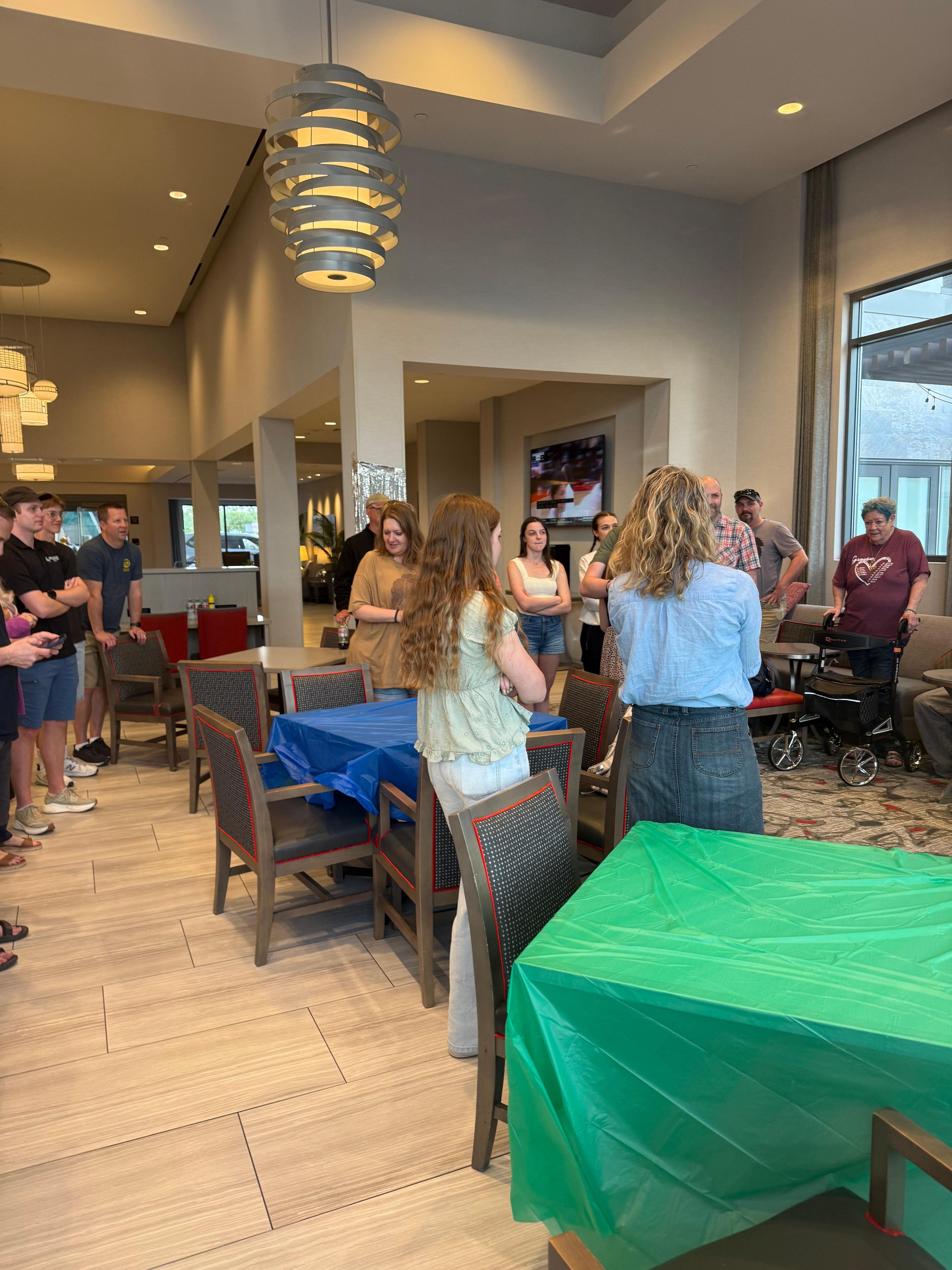 Family get together was fun and the area was perfect size to fit us all!